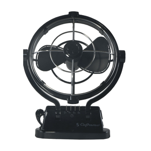 Sirocco II 12-24VDC Gimbal Fan 7in Three Speed Black