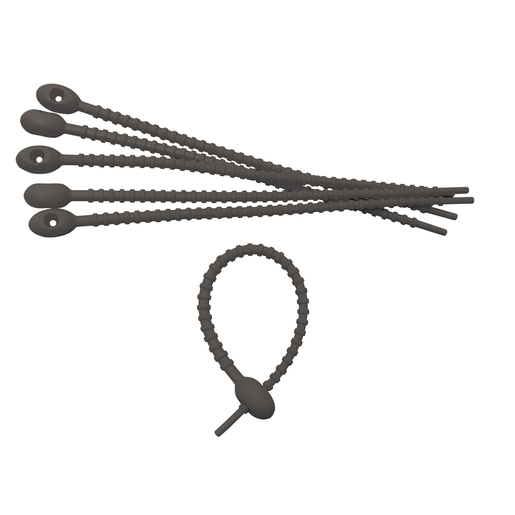 Reusable Flexible Black Cable Ties 8 Pack Reusable Flexible Black Cable Ties 8 Pack